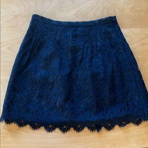 J-Crew navy skirt
